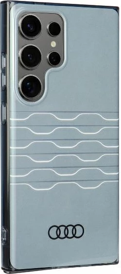 Ovitek IML z geometričnim vzorcem, Audi, za Samsung Galaxy S24 Ultra, trd, siv