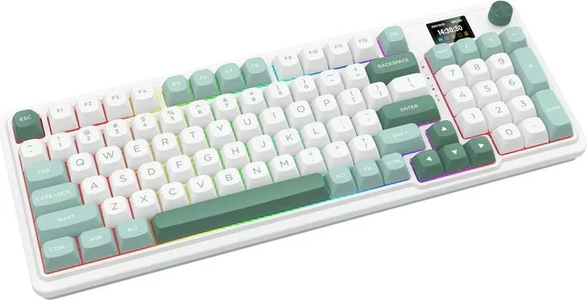 Mehanska tipkovnica Redragon Galatin Pro K719WG-RGB-PRO, 96%, RGB, brezžično/žično, bela
