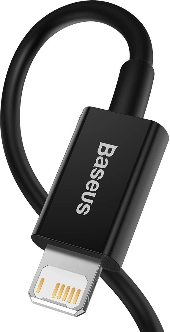 Kabel USB za Lightning Baseus Superior, 2.4A, 1 m, črn