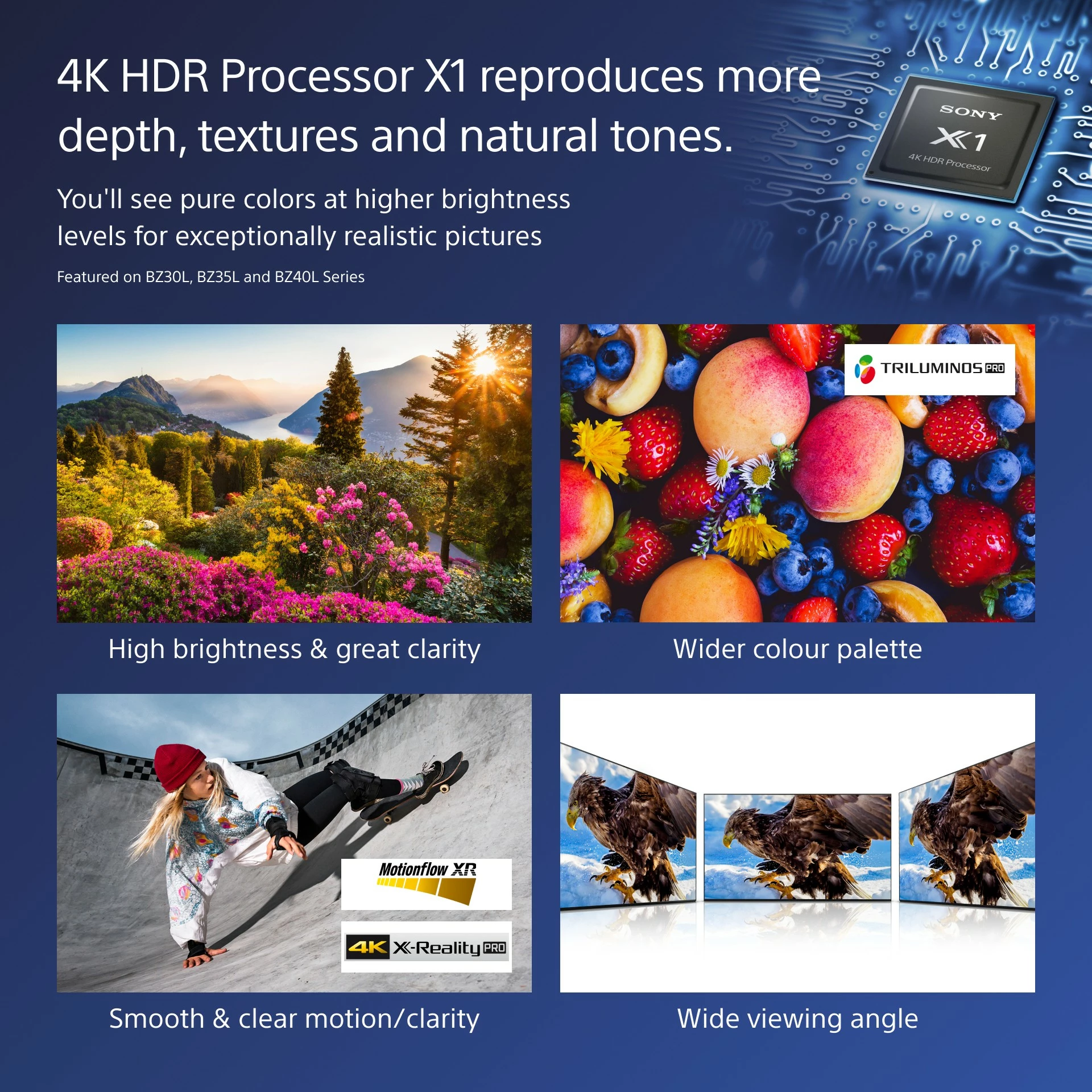 Profesionalen zaslon 75" (191 cm) Sony FW-75BZ40L, Digital Signage, LCD, 4K, Wi-Fi