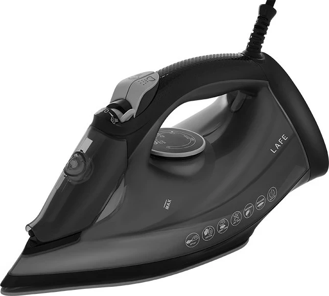 Parni likalnik Lafe GlidePro, 2600 W, keramična likalna plošča, črn