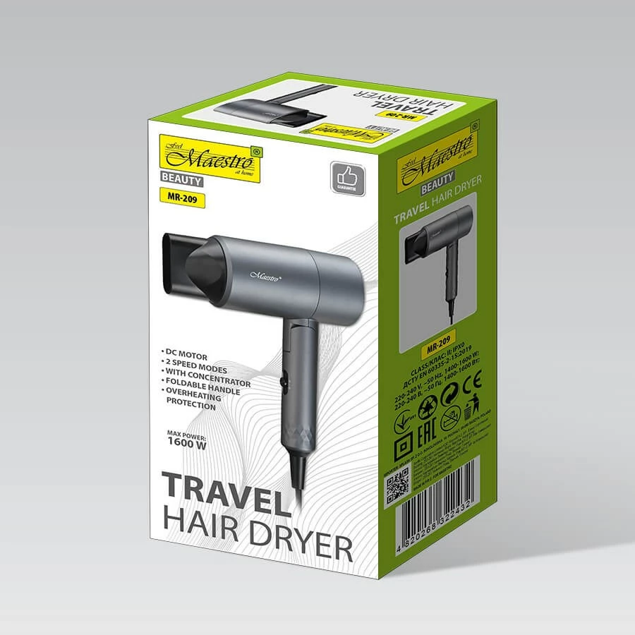 Sušilnik las Maestro MR-209, 1600 W, grafit
