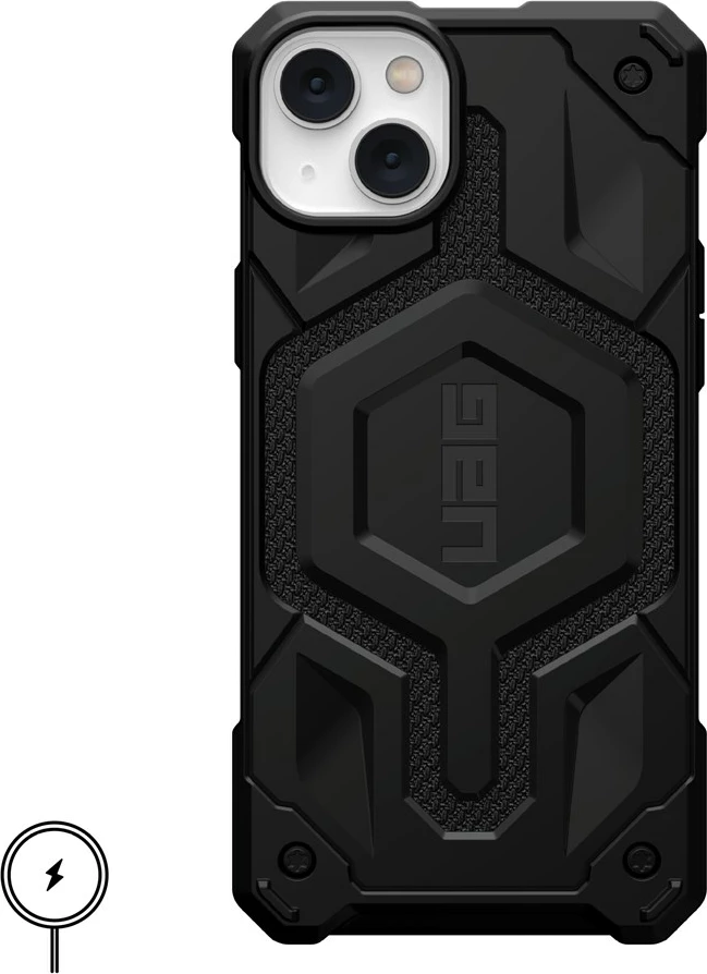 Zaščitni ovoj iz Kevlarja Urban Armor Gear Monarch Pro za telefon, 6,7", črn