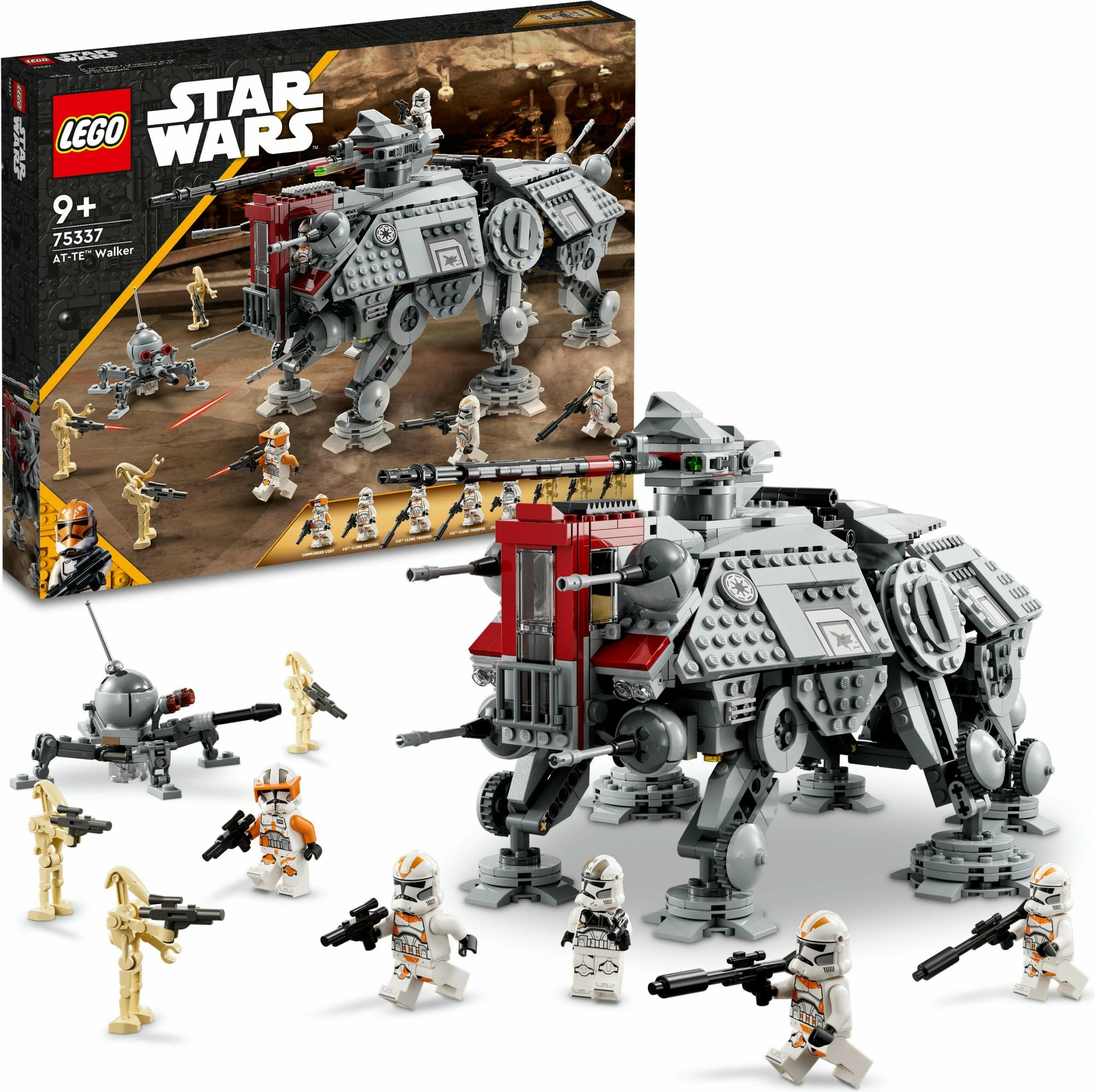 Komplet za sestavljanje AT-TE Walker, LEGO Star Wars, 1082 kosov, večbarven