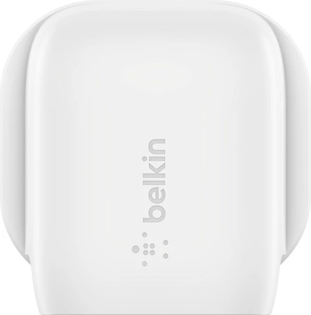 Stenski polnilec USB-C PD PPS 20W, Belkin WCA006vf1MWH-B6, bel, z 1 m kablom USB-C–USB-C