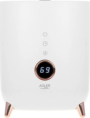 Ultrazvočni vlažilec zraka, Adler AD 7972, LED, 4 L, bel