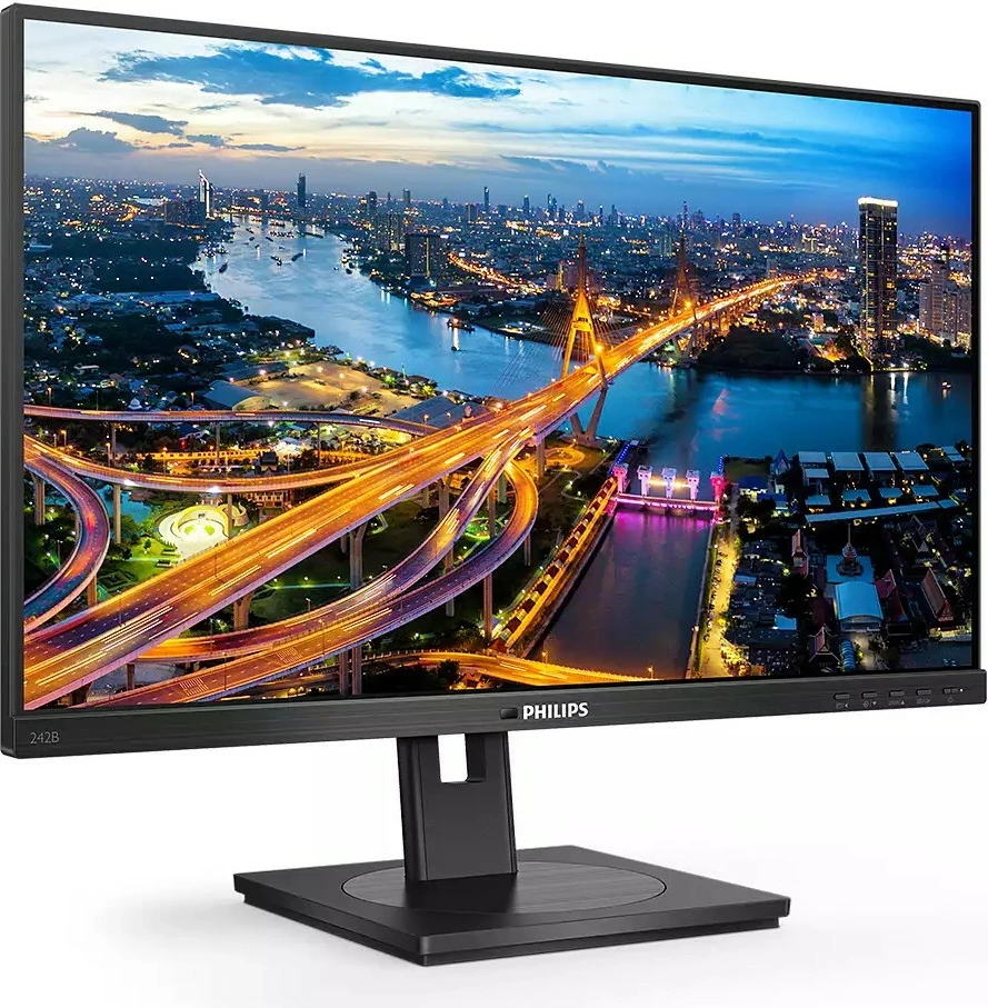 Monitor 23,8'' (60,5 cm), 16:9, DVI+HDMI+DP+USB, spletna kamera, črn - Philips 242B1