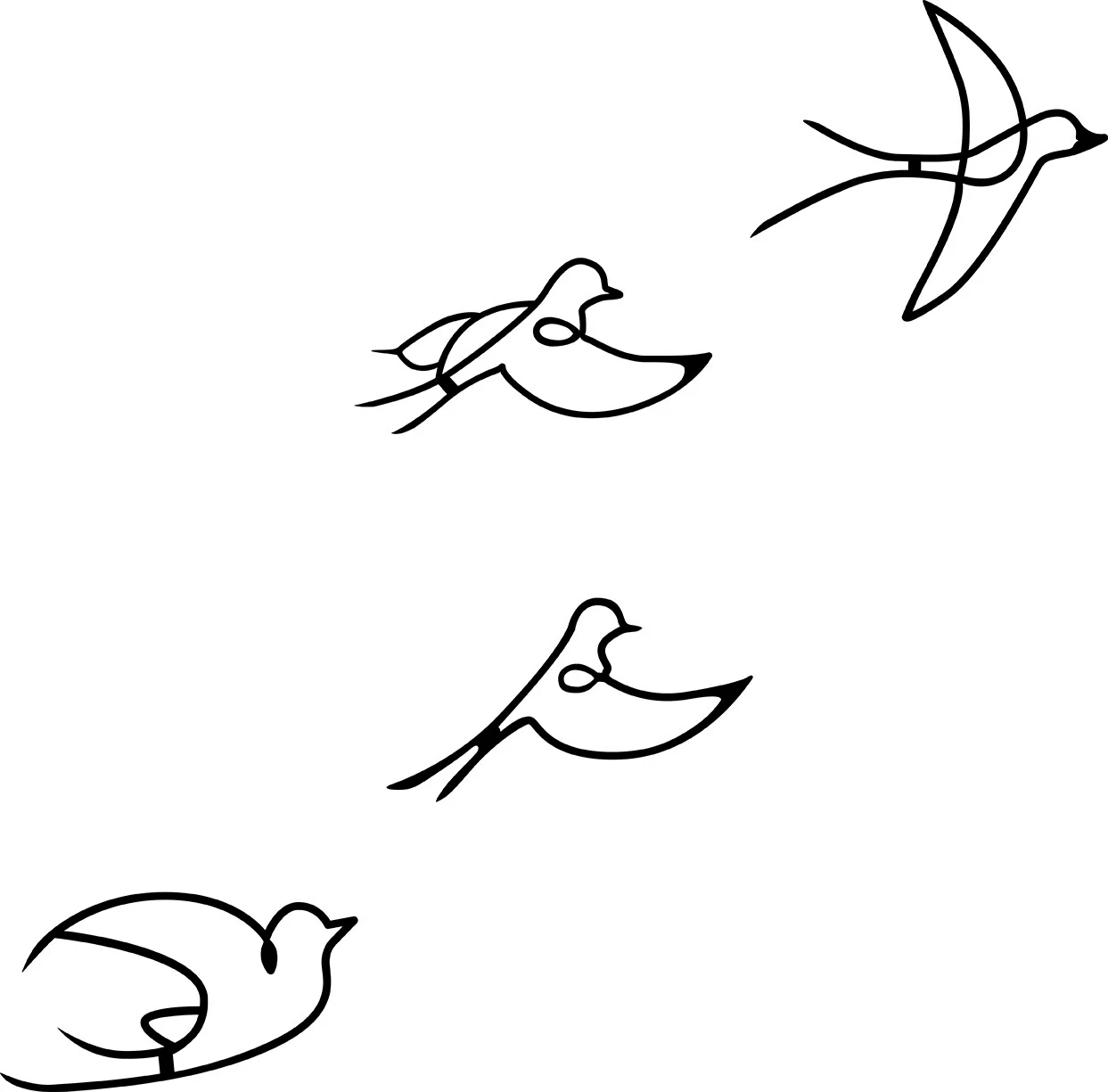 Metalni stenski dekorativni dodatek Wallity Hope, 4 kosa