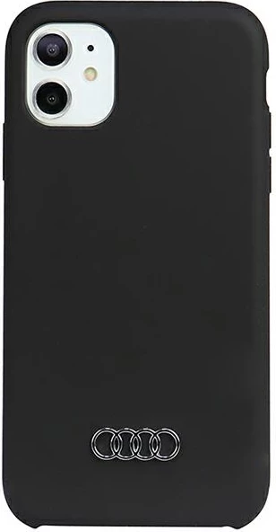 Ovitek Audi za iPhone 12/12 Pro 6.1", silikonski, črn