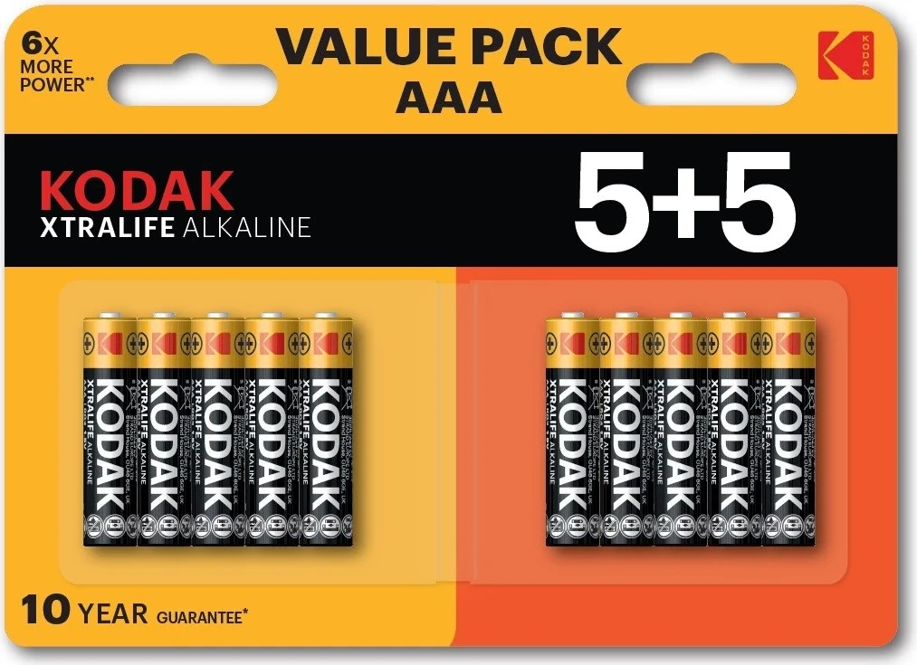 Alkalna baterija Kodak Xtralife AAA, 10 kosov