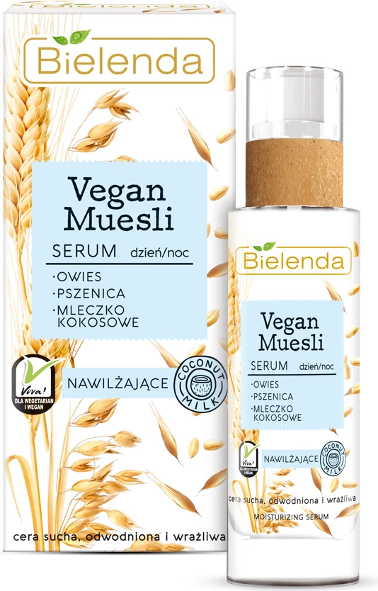 Vlažilni serum za obraz Bielenda Vegan Muesli, 30 ml, ženske