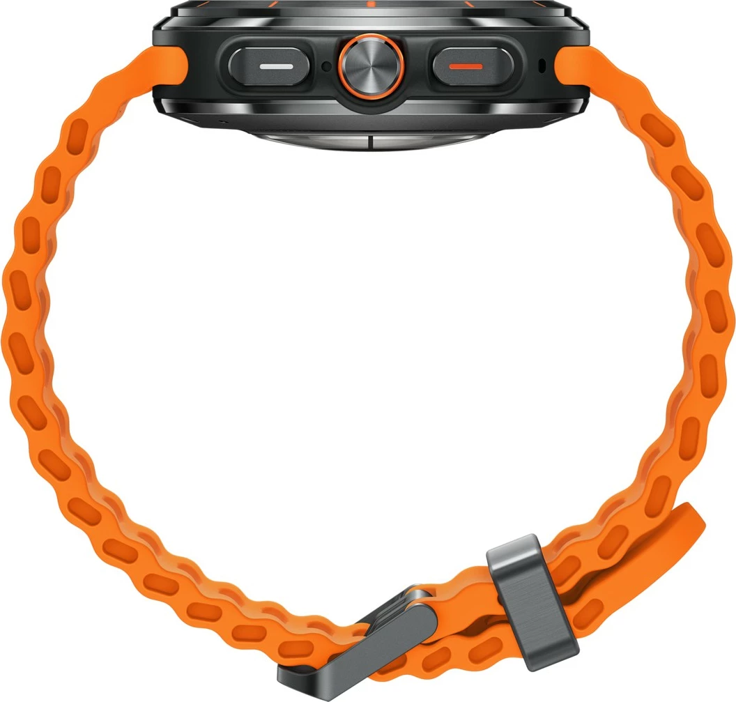 Pametna ura z LTE povezavo, Samsung Galaxy Watch Ultra 47 mm, titan siva, oranžen pašček Pametna ura z LTE povezavo, Samsung Galaxy Watch Ultra 47 mm, titan siva, oranžen pašček