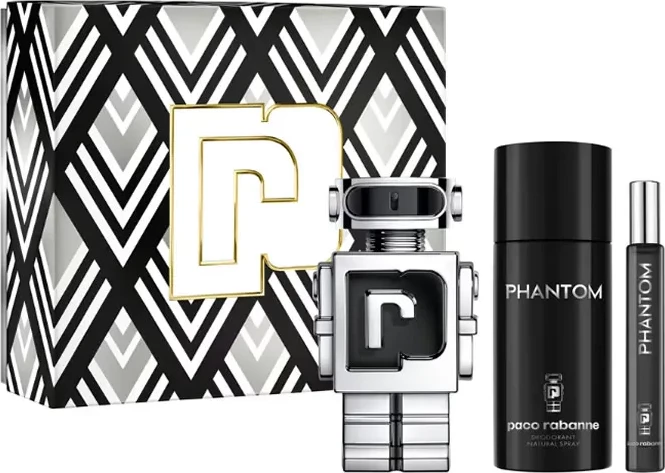 Komplet toaletne vode Phantom 3-delni, Paco Rabanne, unisex, 100 ml