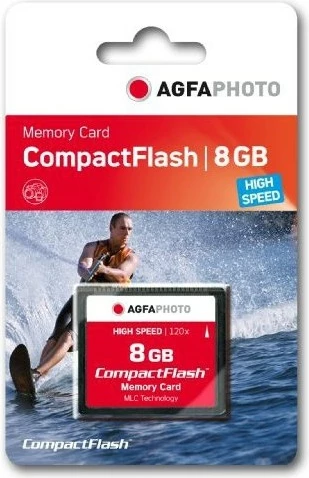 Kartica pomnilnika 8 GB CompactFlash, AgfaPhoto, črna