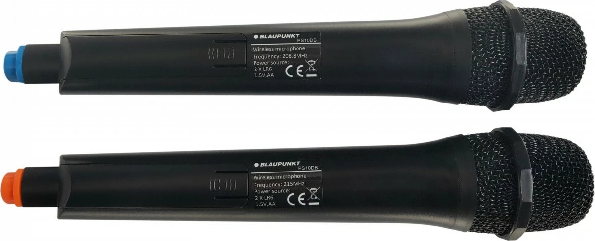 Zvočnik PartyBox Blaupunkt PB06DB, Bluetooth, Karaoke, 500 W, LED, črn, z 2 brezžičnima mikrofonoma