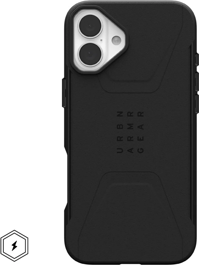 Zaščitni ovoj Urban Armor Gear Civilian za iPhone, 6,7", črn