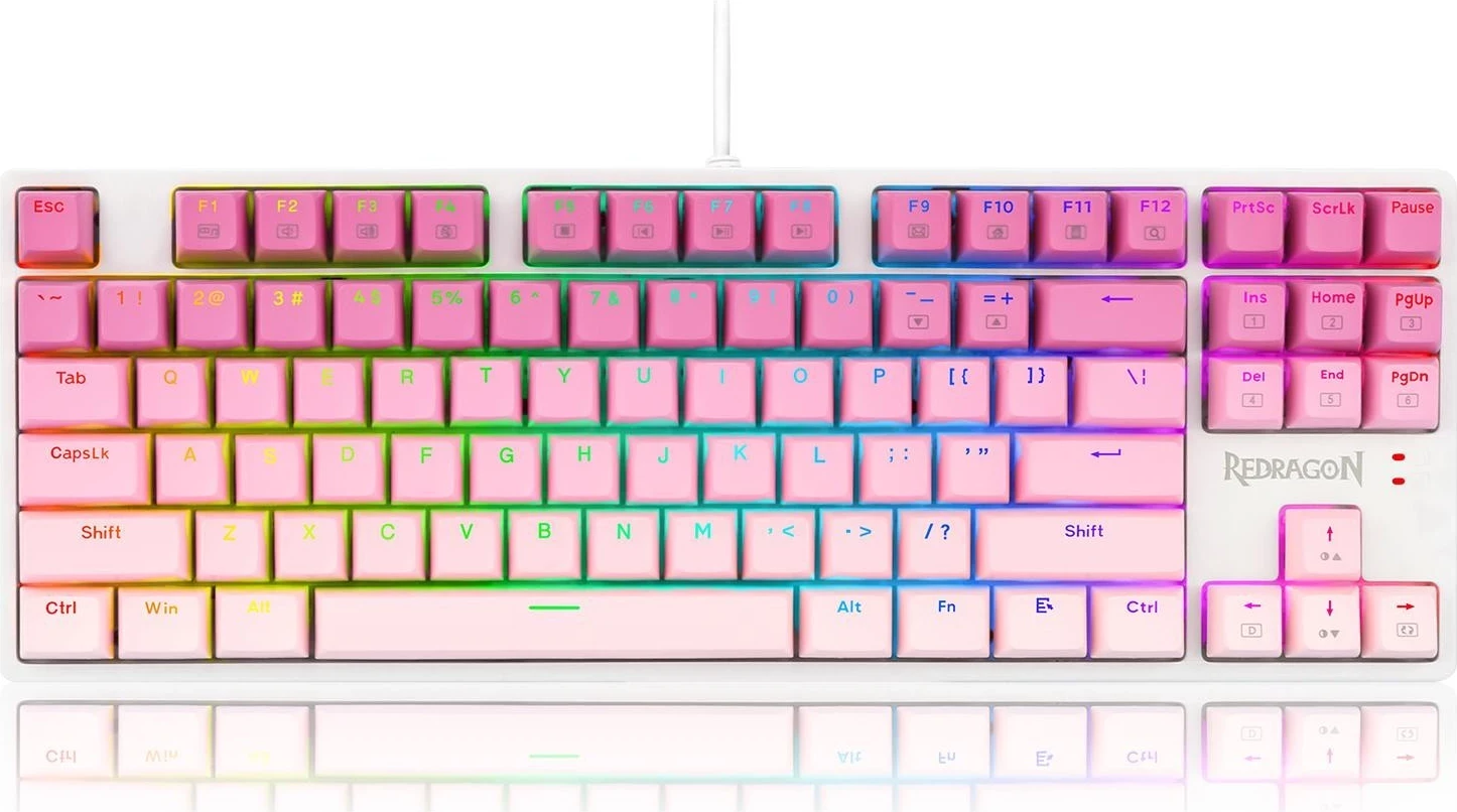 Mehanska tipkovnica Redragon K645W-GP-RGB, RGB, bela