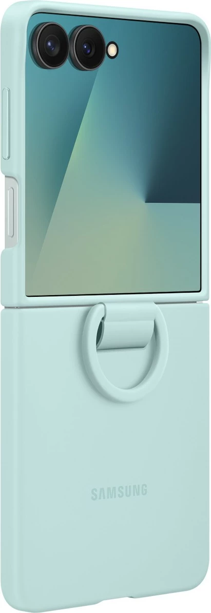 Silikonska prevleka z obročkom za Galaxy Flip7, Samsung, mint