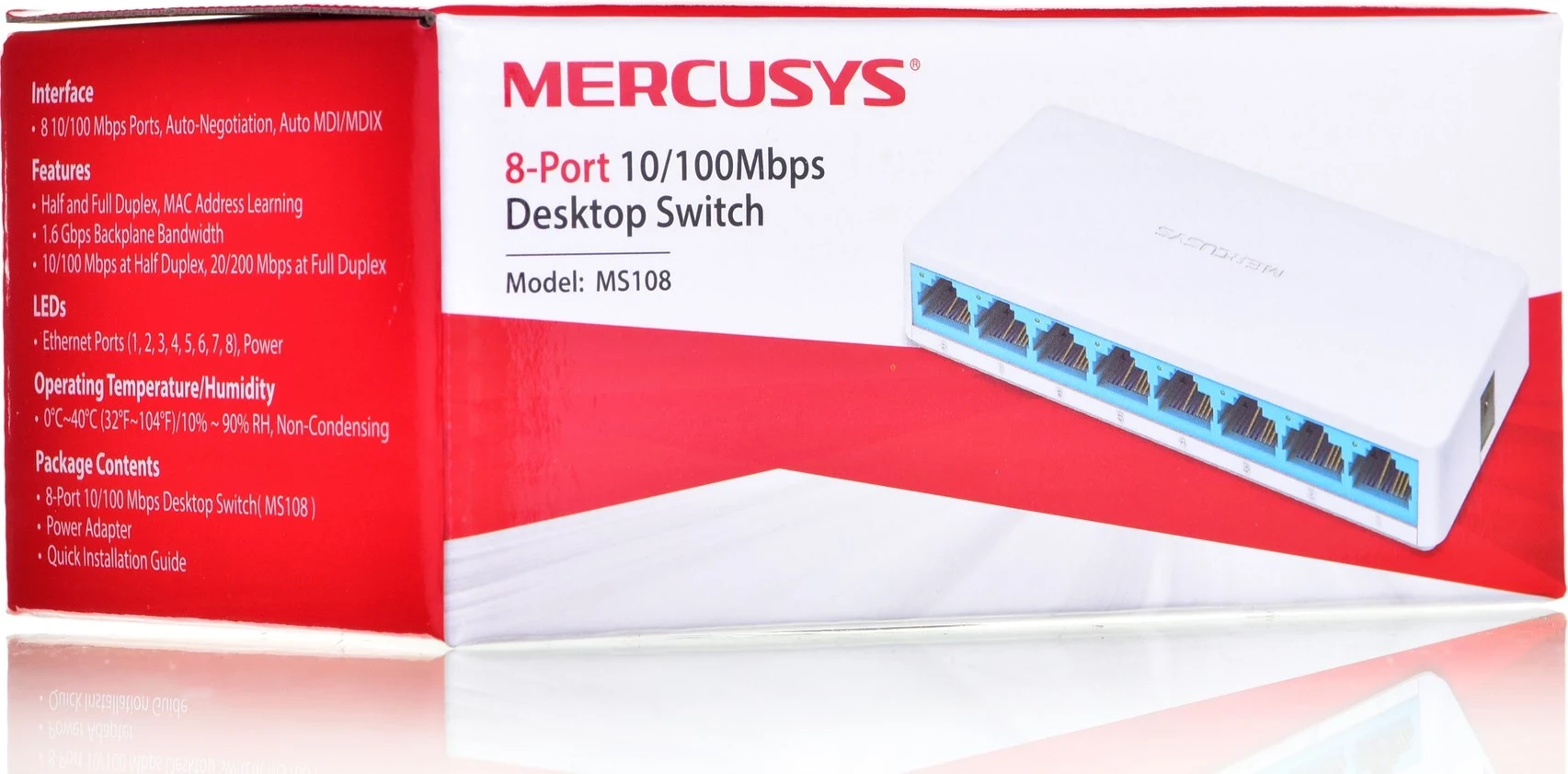Zgostilec omrežja Mercusys 8-portni, 10/100 Mbps Zgostilec omrežja Mercusys 8-portni, 10/100 Mbps