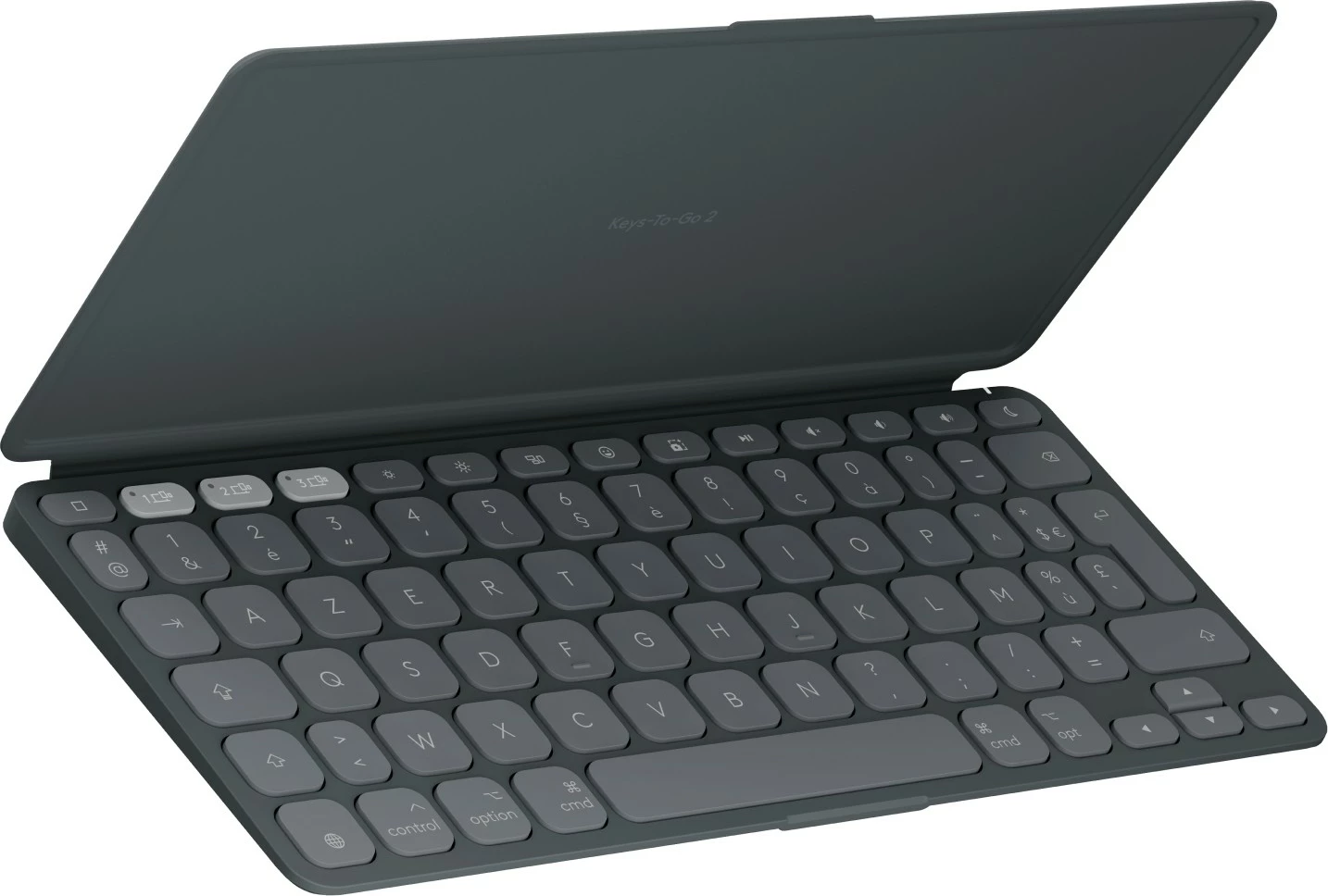 Mini tipkovnica, Logitech Keys-To-Go 2, Bluetooth, AZERTY, grafitna