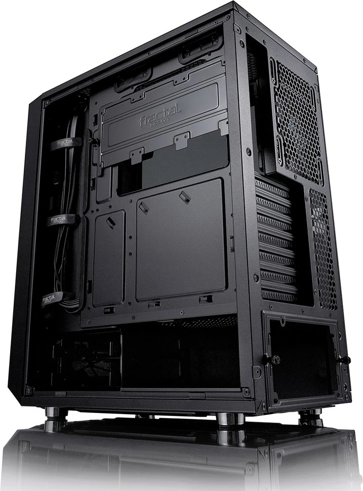 Računalniško ohišje Fractal Design Meshify C Blackout, Midi Tower, ATX/ITX/mATX, kaljeno steklo, črno