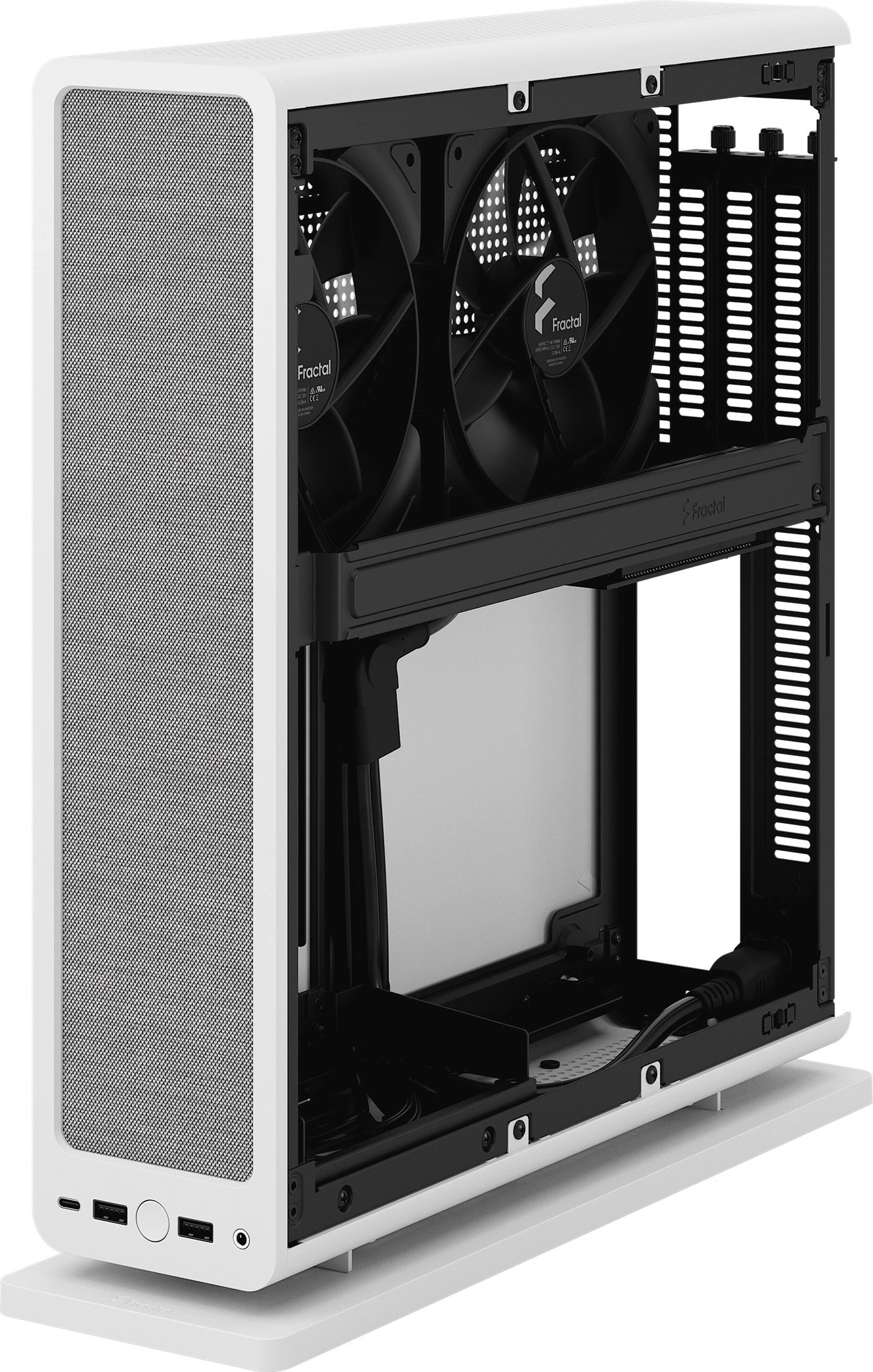 Kompaktna ohišje Fractal Design Ridge, Mini-ITX, SFF, belo