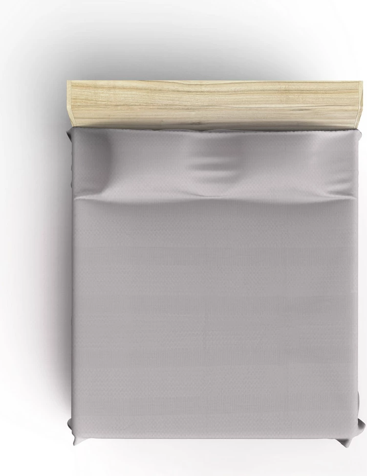 Rjuha Double Pique, svetlo siva, z ročno obdelanim robom, 220 x 240 cm