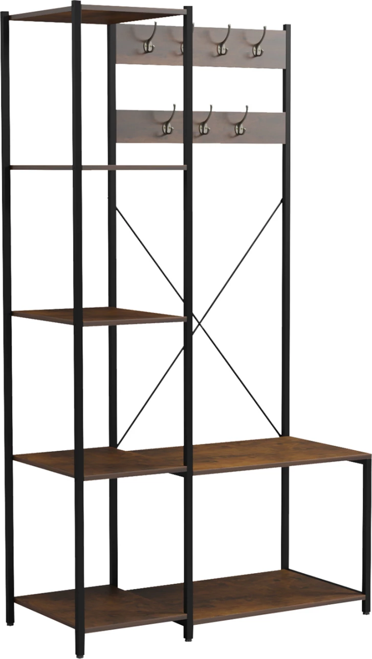 Pohištvo za predsobo/odprta garderobna omara Aranja FH18083 kovina-melamin 100x46x180Hcm