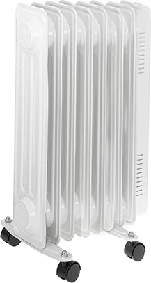 Oljni radiator 7 reber, 1500 W, 3 stopnje ogrevanja, Adler 7815, bel