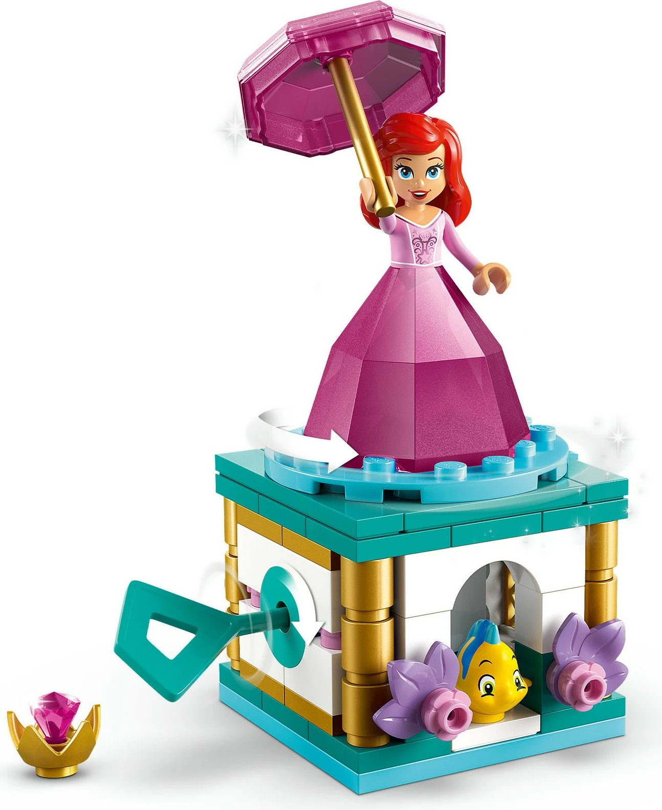 Set za gradnjo Disney Princess Ariel, LEGO 43259, 93 kosov, večbarven