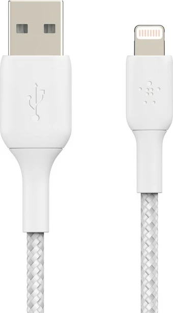 Kabel Lightning na USB A, 1 m, bel — Belkin CAA002BT1MWH