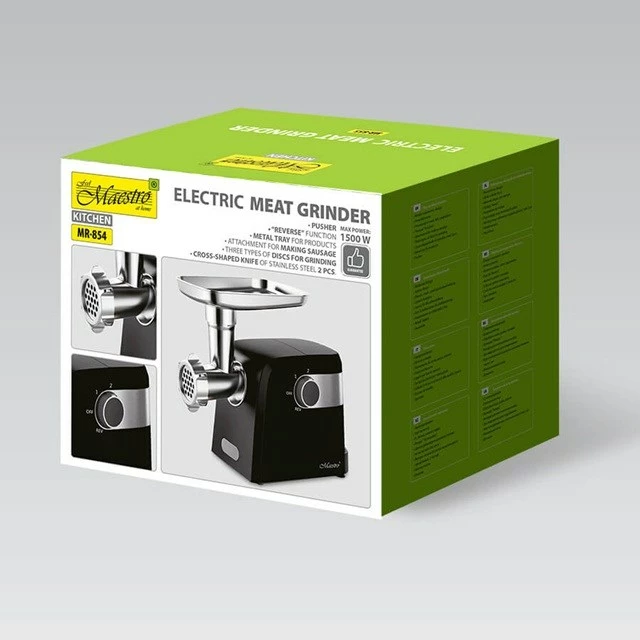 Električni mlinček za meso Maestro MR-854, 1500 W, črn