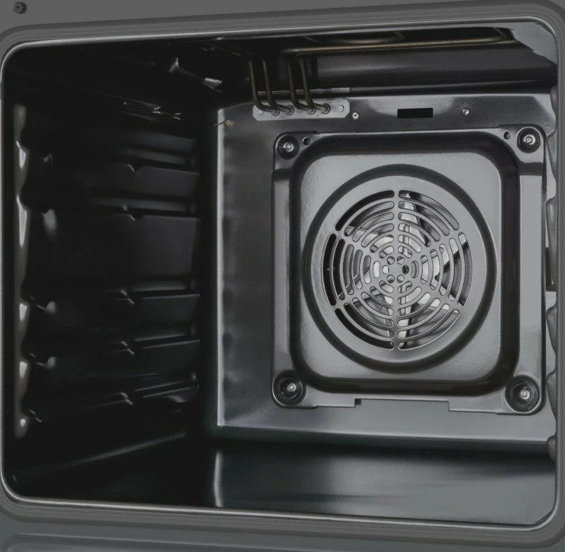 Kombinirana pečica z 4 kuhališči Amica 58GE3.33HZpTaQ(Xx), 62 L, plin in elektrika, črno/inox