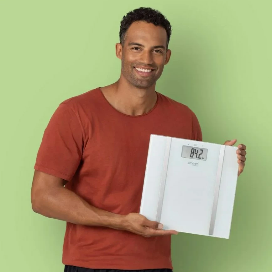 Elektronska tehtnica za telo Medisana Ecomed BS-70E, bela