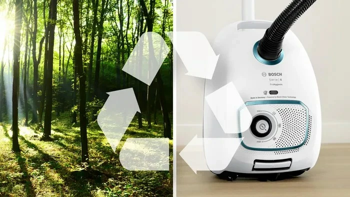 Sesalnik z vrečko, 600 W, bel Bosch Serie 4 BGB41HYG1H