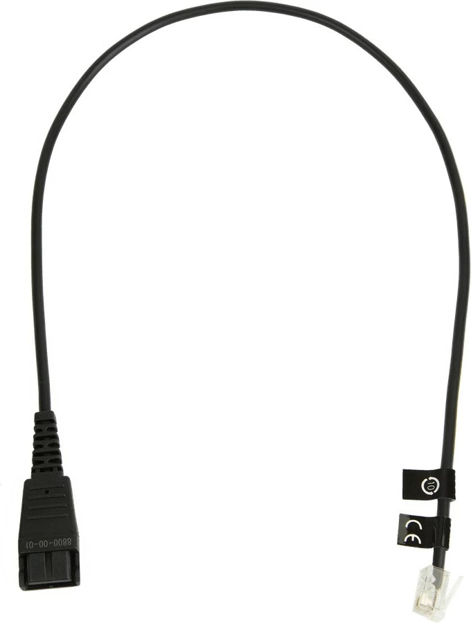 Kablu Jabra 8800-00-01, 0,5 m, QD v RJ10, črn