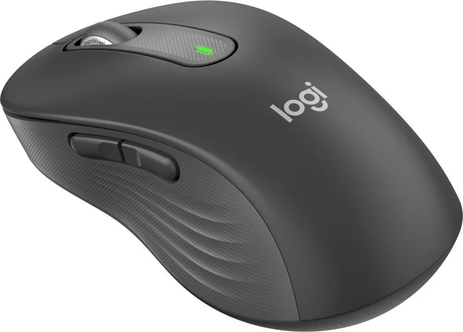 Ergonomski optični miška Logitech M650L, grafit
