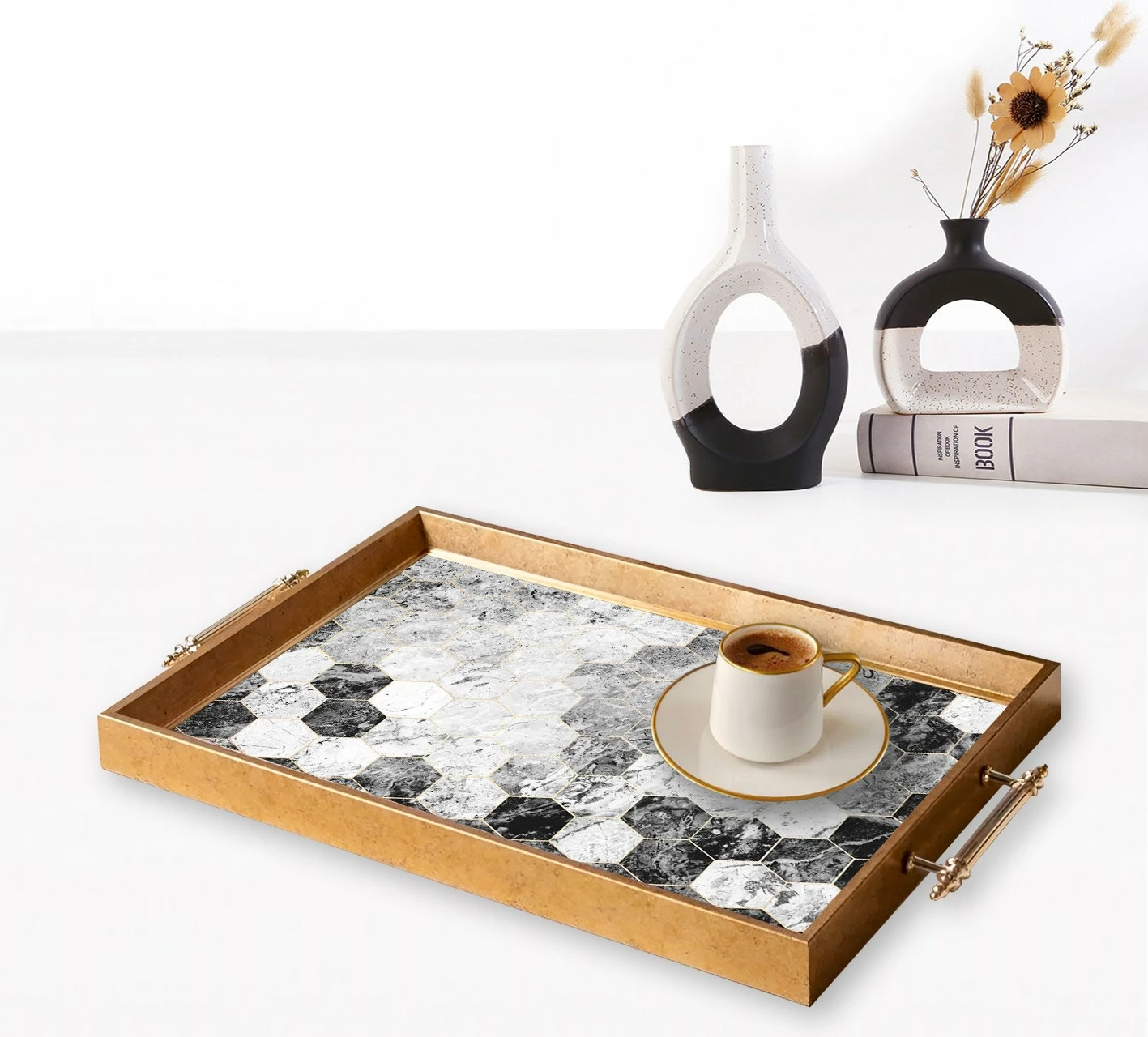 Pladenj iz stekla, večbarven, Aberto Design TPEA9822