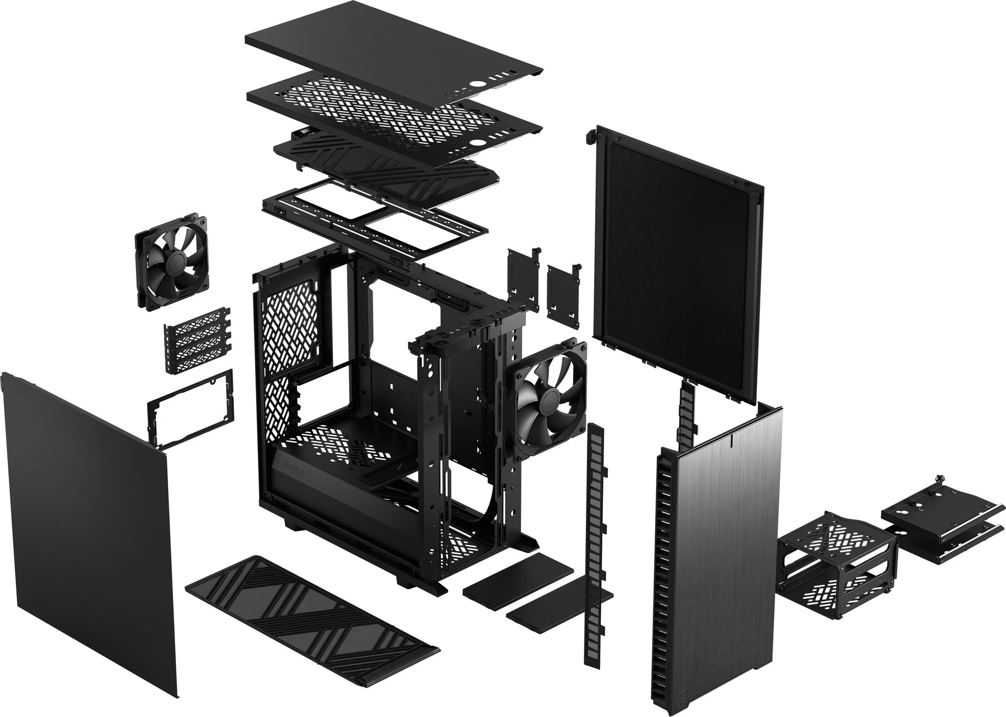 Kompaktna ohišje Fractal Design Define 7 Mini, micro ATX/Mini-ITX, črno