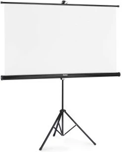 Projekcijsko platno na stojalu Hama 21574, 155x155 cm, belo