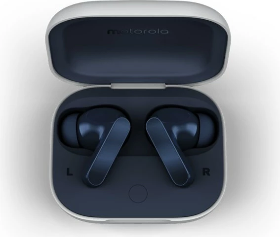 Brezžične slušalke v uho Motorola Moto Buds, Bluetooth 5.3, Dolby Atmos, modre