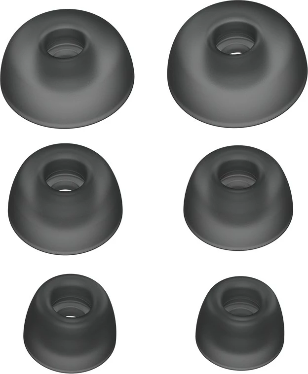 Nadomestni silikonski vložki za slušalke Jabra Evolve 2, 3 kosa, črni