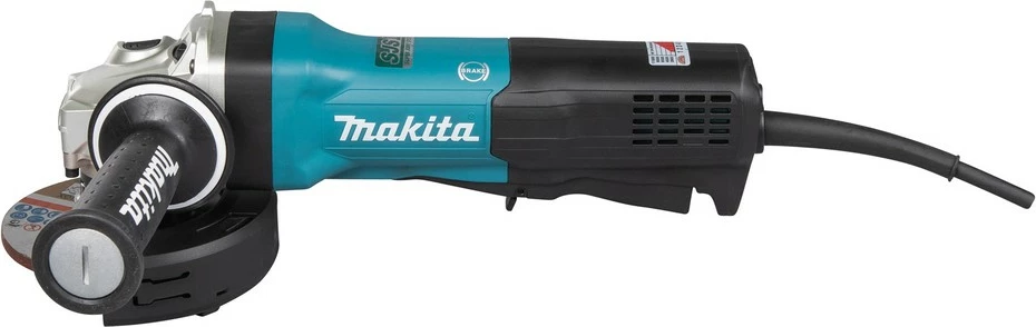 Kotni brusilnik, Makita GA5093X01, 1900 W, 125 mm, črno/zelena