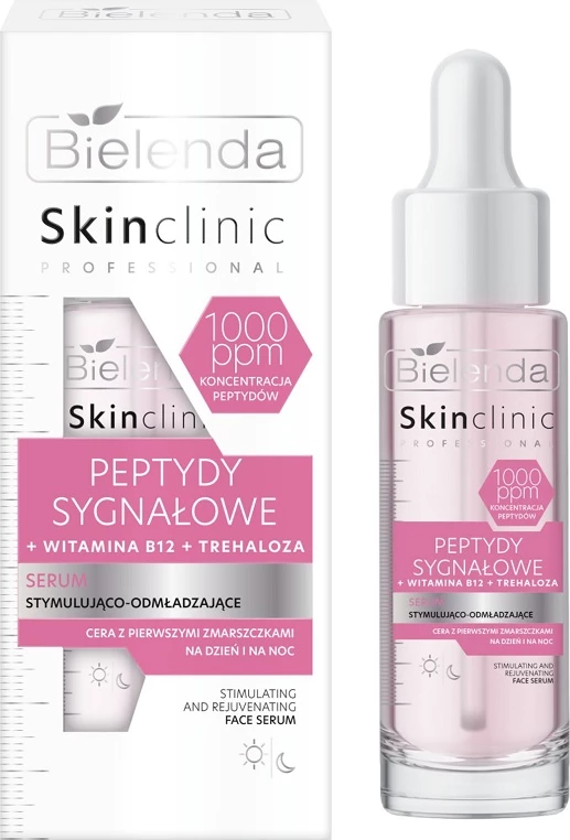Serum za obraz s signalnimi peptidi, Bielenda Skin Clinic Professional, za ženske, 30 ml