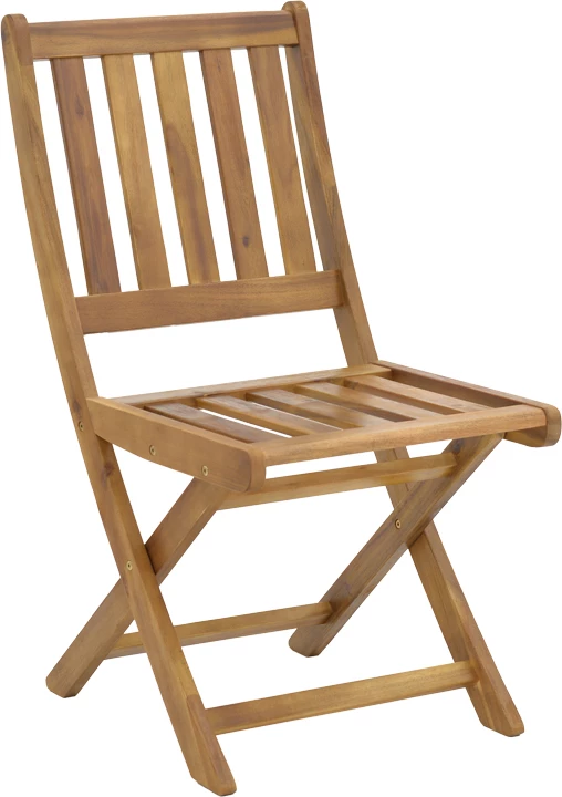 Klop za vrt iz akacije, zložen Elijie, naravna barva, 45x62x90cm