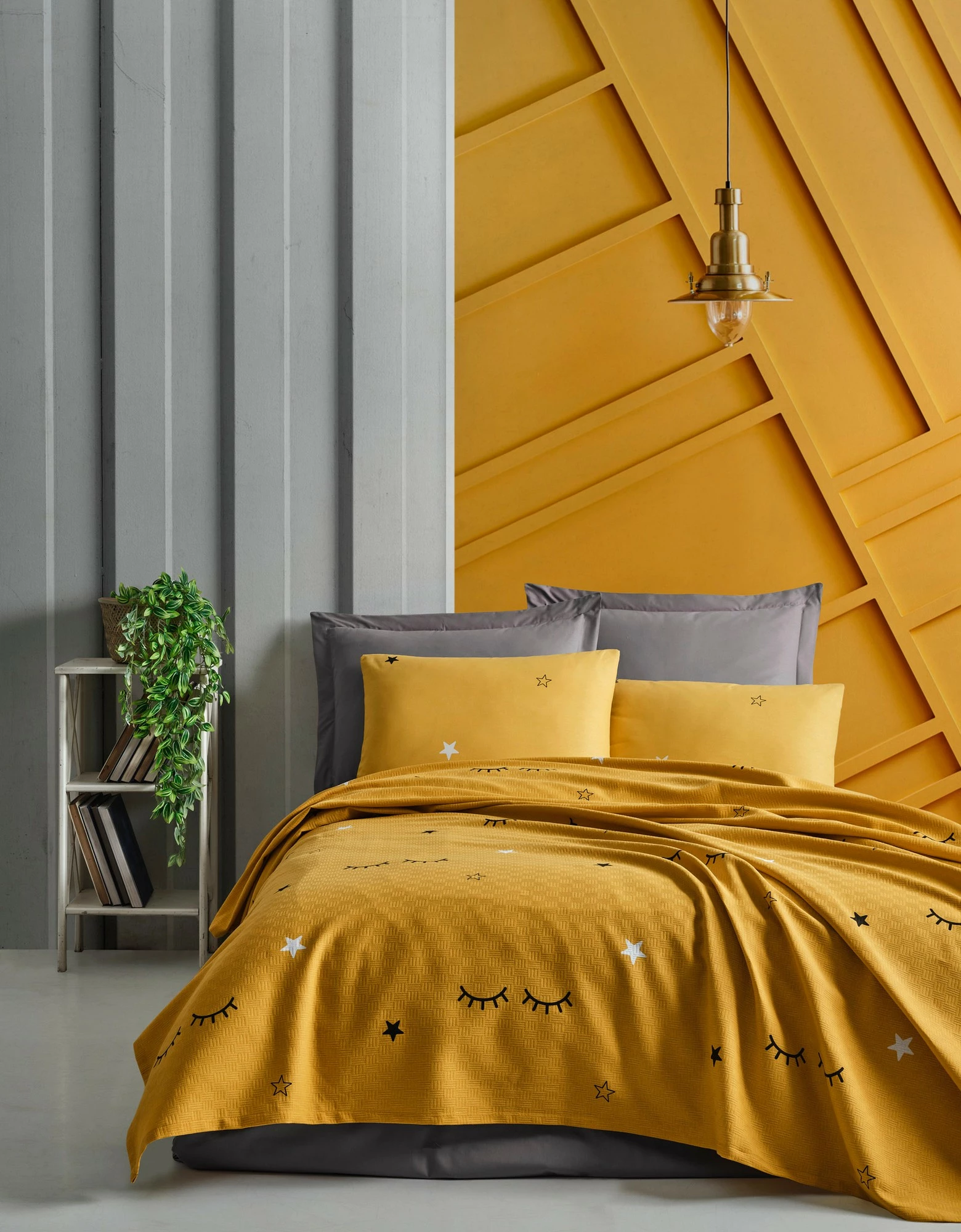 Set iz piké, rumene barve, Dide L'essentiel