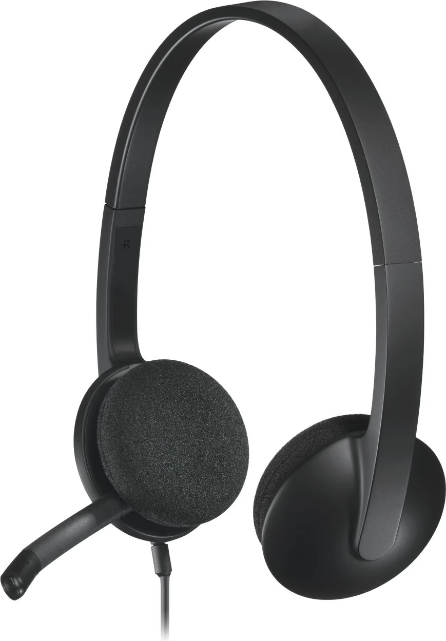 Slušalke z USB priključkom, Logitech H340, z žico, za pisarno/klicni center, 20 - 20000 Hz, 100 g, črne
