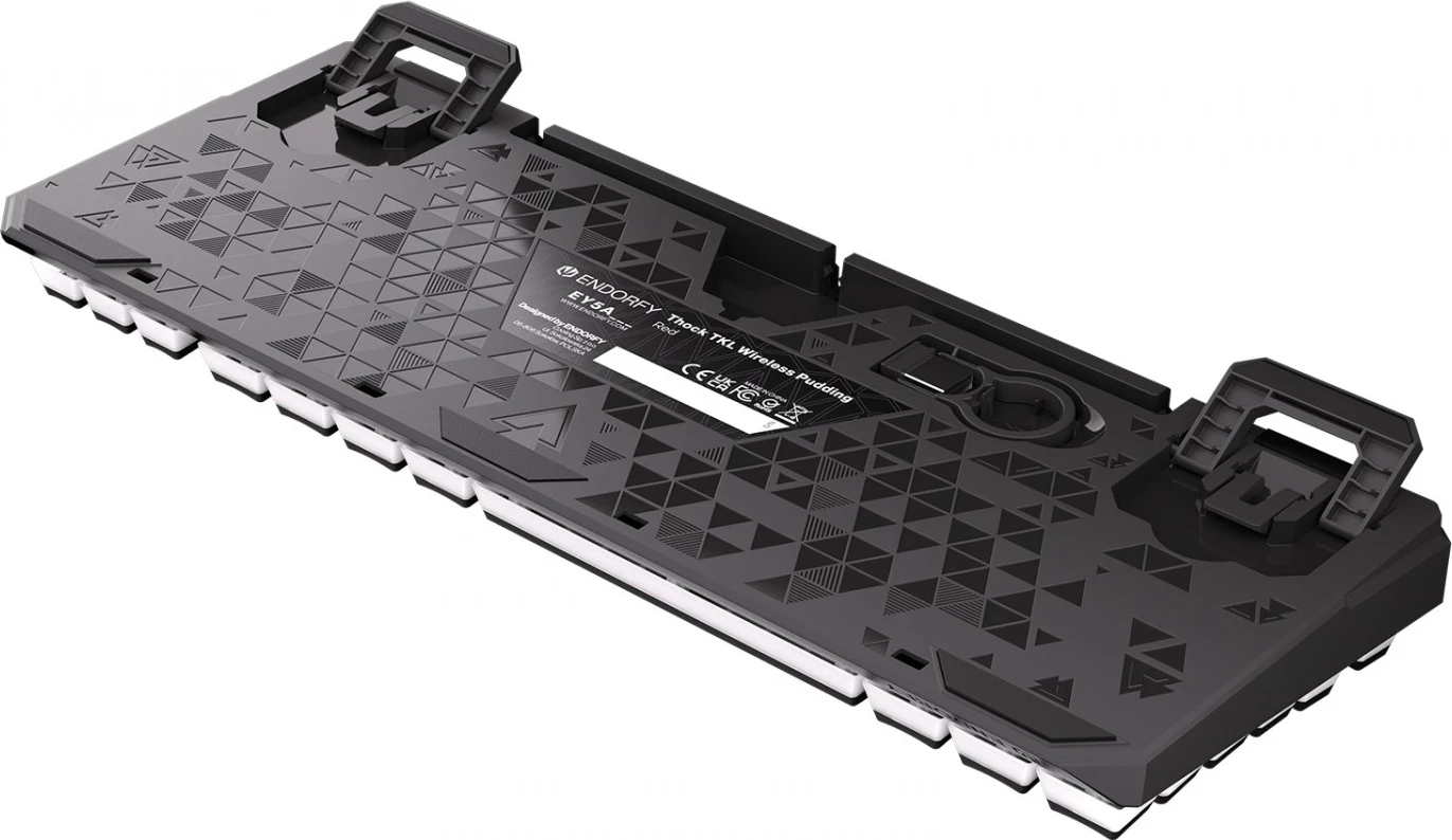 Brezžična tipkovnica Thock TKL z rdečimi Pudding tipkami, ENDORFY, RGB