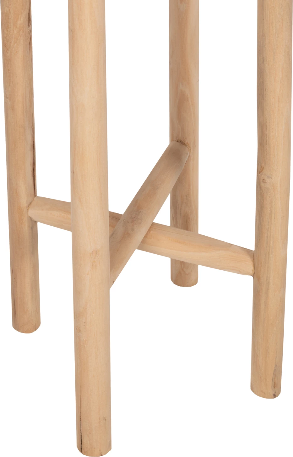 Cvetlični podstavek HOVER FH7936 iz tikovine v naravni barvi Φ30x100Hcm