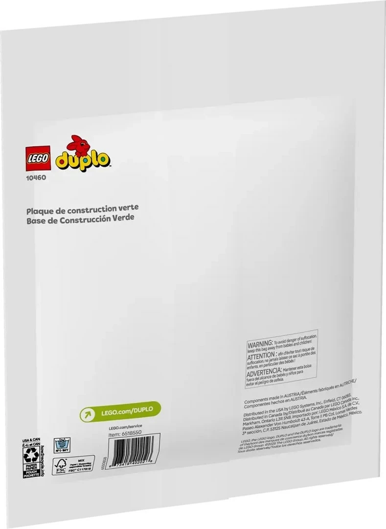 Platforma za gradnjo LEGO DUPLO 10460, zelena